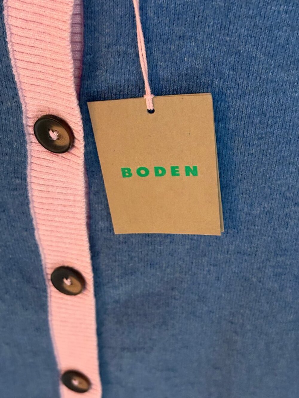 NWT Boden Meg Raglan Sleeve Colorblock Cardigan - Size M - Picture 3 of 4